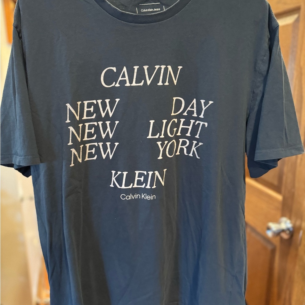 Calvin Klein Men's Light Navy T-Shirt